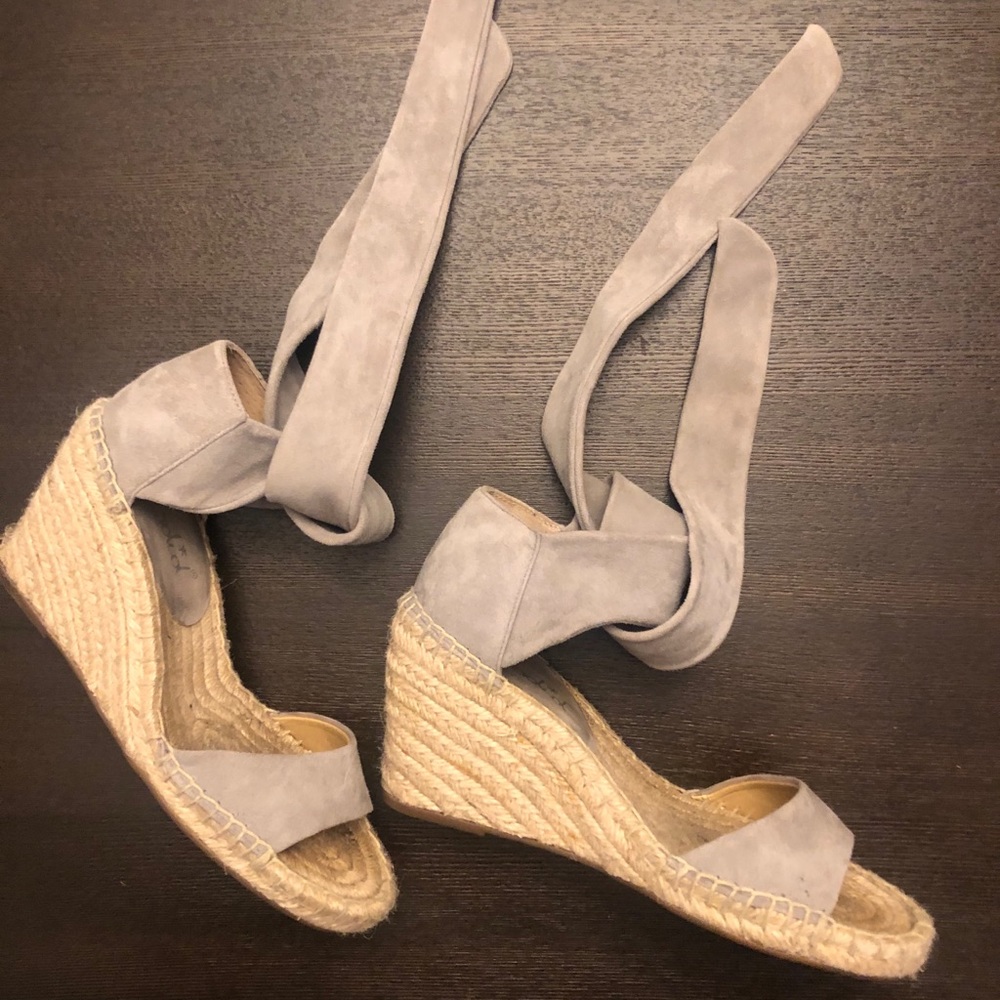 SPLENDID Espadrilles Gray & Beige Size 6.5